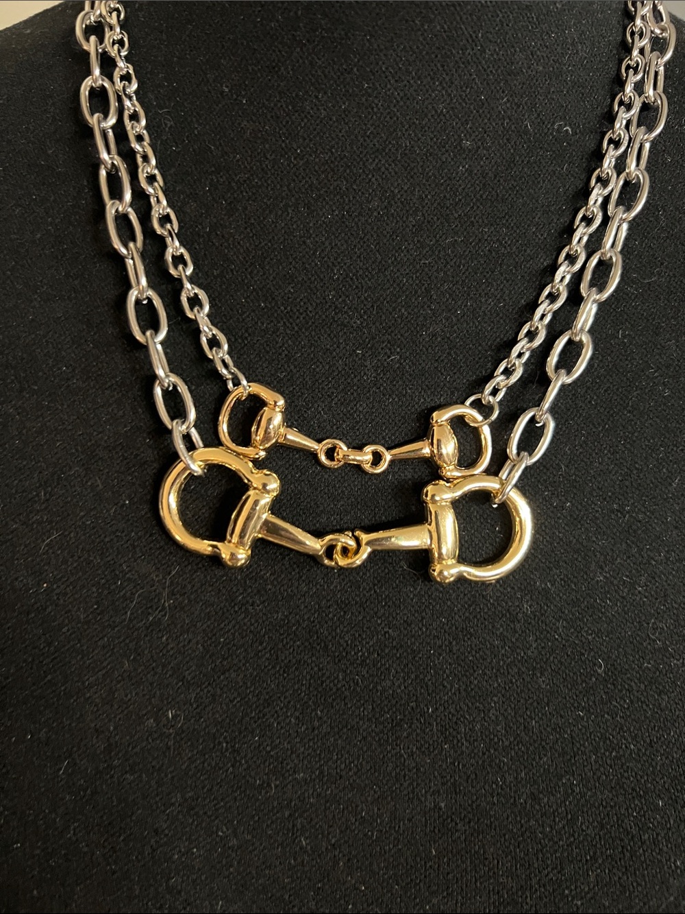 Two-Tone Horsebit Jewelry - Necklace, Bracelet or Anklet